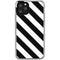 Black and White Geometric Stripes iPhone 11 Pro Clear Case