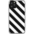 Black and White Geometric Stripes iPhone 11 Pro Clear Case