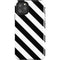 Black and White Geometric Stripes iPhone 11 Pro Max Impact Case