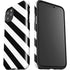 Black and White Geometric Stripes iPhone 11 Pro Max Impact Case
