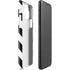 Black and White Geometric Stripes iPhone 11 Pro Max Lite Case