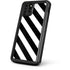 Black and White Geometric Stripes iPhone 11 Pro Max Waterproof Case