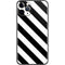 Black and White Geometric Stripes iPhone 11 Pro Skin