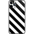 Black and White Geometric Stripes iPhone 11 Pro Skin