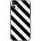 Black and White Geometric Stripes iPhone 11 Skin