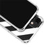 Black and White Geometric Stripes iPhone 12 Clear Case