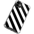 Black and White Geometric Stripes iPhone 12 Clear Case