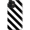 Black and White Geometric Stripes iPhone 12 Impact Case