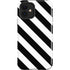 Black and White Geometric Stripes iPhone 12 Impact Case
