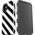 Black and White Geometric Stripes iPhone 12 Impact Case