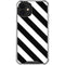 Black and White Geometric Stripes iPhone 12 Mini Clear Case