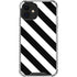Black and White Geometric Stripes iPhone 12 Mini Clear Case