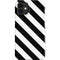 Black and White Geometric Stripes iPhone 12 Mini Lite Case