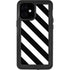 Black and White Geometric Stripes iPhone 12 Mini Waterproof Case