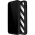 Black and White Geometric Stripes iPhone 12 Mini Waterproof Case
