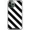 Black and White Geometric Stripes iPhone 12 Pro Clear Case