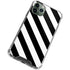 Black and White Geometric Stripes iPhone 12 Pro Clear Case