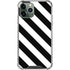 Black and White Geometric Stripes iPhone 12 Pro Max Clear Case