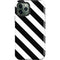 Black and White Geometric Stripes iPhone 12 Pro Max Impact Case