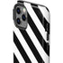 Black and White Geometric Stripes iPhone 12 Pro Max Impact Case