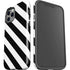 Black and White Geometric Stripes iPhone 12 Pro Max Impact Case