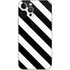 Black and White Geometric Stripes iPhone 12 Pro Max Skin