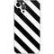 Black and White Geometric Stripes iPhone 12 Pro Skin