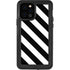 Black and White Geometric Stripes iPhone 12 Pro Waterproof Case