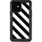 Black and White Geometric Stripes iPhone 12 Waterproof Case