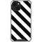Black and White Geometric Stripes iPhone 13 Clear Case