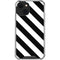 Black and White Geometric Stripes iPhone 13 Mini Clear Case