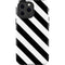 Black and White Geometric Stripes iPhone 13 Pro Max Impact Case