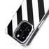 Black and White Geometric Stripes iPhone 13 Pro Max MagSafe Case