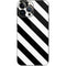 Black and White Geometric Stripes iPhone 13 Pro Max Skin