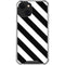 Black and White Geometric Stripes iPhone 14 Clear Case