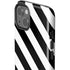 Black and White Geometric Stripes iPhone 15 Plus Impact Case