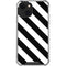 Black and White Geometric Stripes iPhone 14 Plus Clear Case