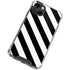 Black and White Geometric Stripes iPhone 14 Plus Clear Case