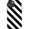 Black and White Geometric Stripes iPhone 14 Impact Case
