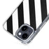 Black and White Geometric Stripes iPhone 15 Plus MagSafe Case