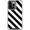 Black and White Geometric Stripes iPhone 15 Pro Clear Case