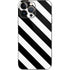 Black and White Geometric Stripes iPhone 14 Pro Max Skin