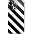 Black and White Geometric Stripes iPhone 14 Pro Skin