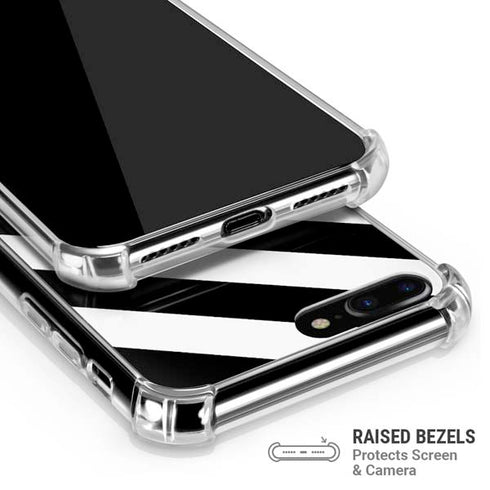 Black and White Geometric Stripes iPhone 7/8 Plus Clear Case