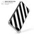 Black and White Geometric Stripes iPhone 7/8 Plus Clear Case