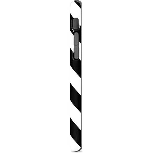 Black and White Geometric Stripes iPhone 7 Pro Case
