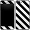 Black and White Geometric Stripes iPhone 8 Plus Skin
