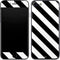 Black and White Geometric Stripes iPhone 8 Skin