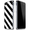 Black and White Geometric Stripes iPhone SE (2nd & 3rd Gen) Clear Case