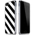 Black and White Geometric Stripes iPhone SE (2nd & 3rd Gen) Clear Case